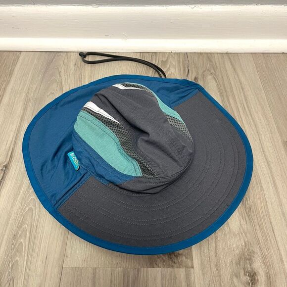 SunDay Afternoons Hat Kids M / 3-6 yrs Ultra Adventure Blue & Gray Nylon Sun - Picture 1 of 7